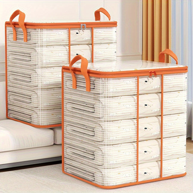 1pc Large Capacity Foldable Clothes & Quilt Storage Organizer,