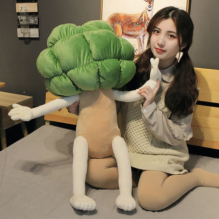 Simulation cute girl doll cushion