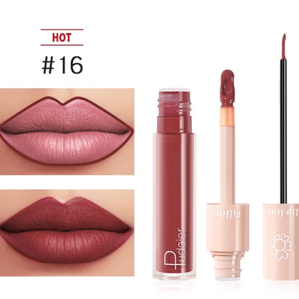 Pudaier Dual Lipstick Lip Gloss Liquid Lipstick