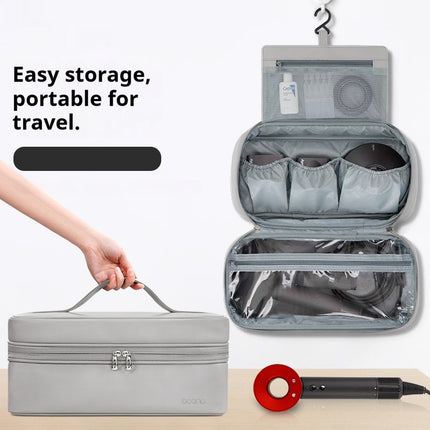 PU Leather Hair Dryer Storage Bag