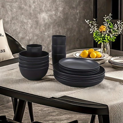 32/16pcs Kitchen Dinnerware Collection, Designed for 8 Or 4 People, Featuring Unbreakable Modern Dishes