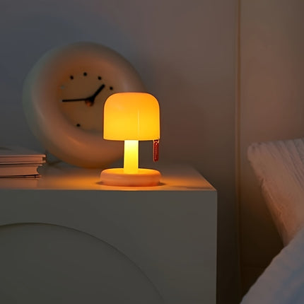 Mini Bedside Night Light with a Sunset Gradient Glow, Small Table Lamp.