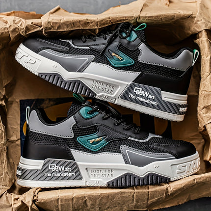 1 pair of Men's casual sports shoes, comfortable and fashionable on the feet, suitable for all seasons