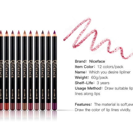 NICEFACE nude matte lipstick pencil