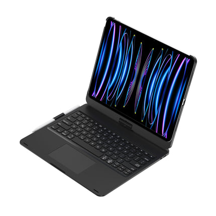 360-degree Rotating Wireless Bluetooth Keyboard Protective Shell With Colorful Backlight