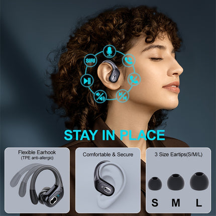 Wireless Earbuds, 75H Wireless 5.3 Headphones With ENC Noise Cancelling Mic