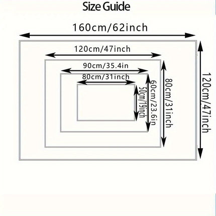 A Plush Carpet, Fluffy for The Bedroom, Rectangular Bedside Rug, Suitable for Living Rooms, Bedrooms