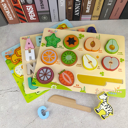 Three-dimensional puzzle wooden 3d shape puzzle