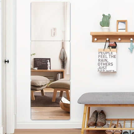 Mirror Wall Decoration, for Bedroom, Living Room, Office, Kitchen, Bathroom, Porch Dance Studio, Gym