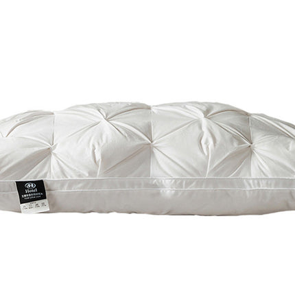 A Pair Of Feather Pillows And White Goose Single Neck Guards