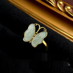 Antique gold butterfly
