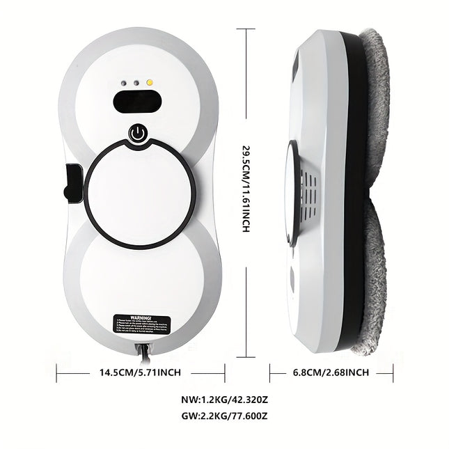 Remote Control Robot Window & Glass Cleaner with & Infrared Navigation - Automatic Spray