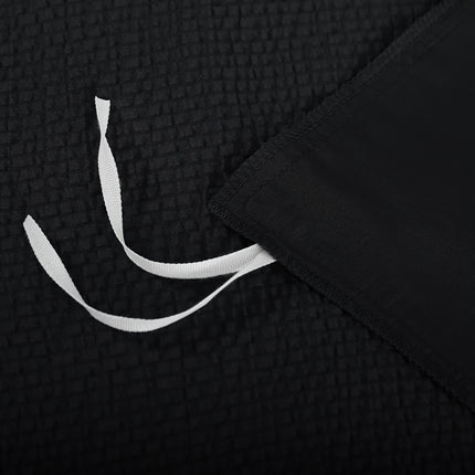 1 Set Seersucker Bed Set - King Size Duvet Cover & 2 Pillowcases (Queen Compatible)