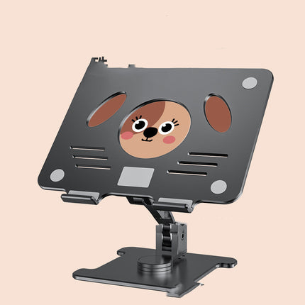 Folding Aluminum Alloy Desktop Swivel Laptop Stand