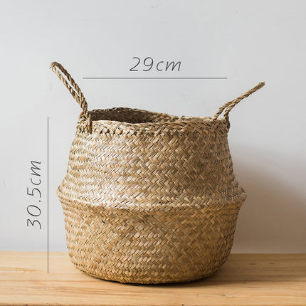 Straw storage basket, storage basket can be folded