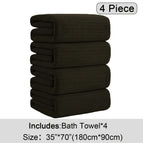 Brown / 4 Piece Bath Towel