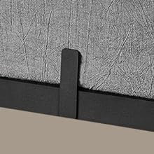 VASAGLE Double Bed Frame, Metal Bed Frame, with Bedside Shelves, Guest Bed Frame, for 190 x 140 cm Mattresses, Easy Assembly