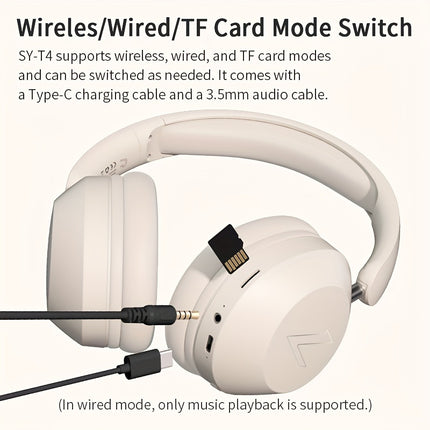 Wireless HD Headphones - Enjoy high-definition audio with long-lasting battery life and foldable design