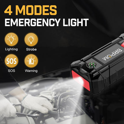 7000A 26800mAh 12V Car Jump Starter & Power Bank (All Gas/10L Diesel) -with QC3.0 Fast Charge