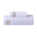 1 White Towel + 1 Bath Towel