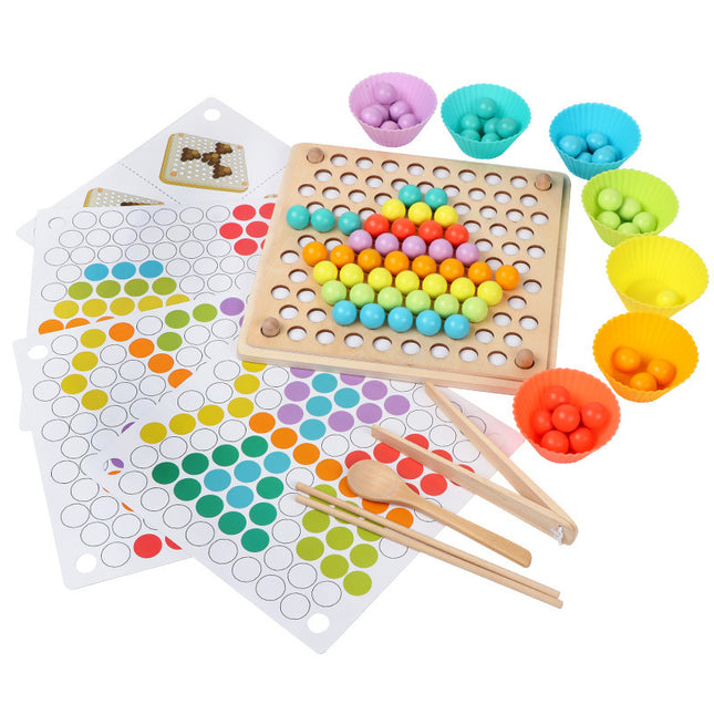 Clip bead puzzle game
