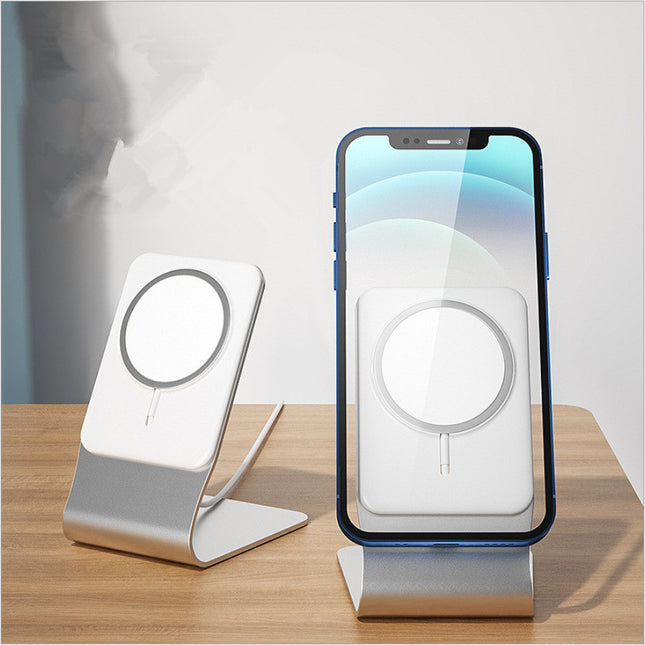 Aluminum Alloy Magnetic Wireless Charging Desktop Phone Holder