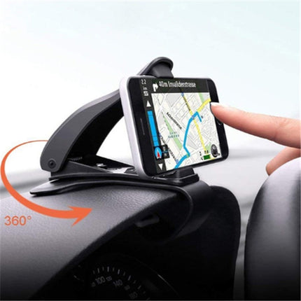 Rotary dashboard car phone holder