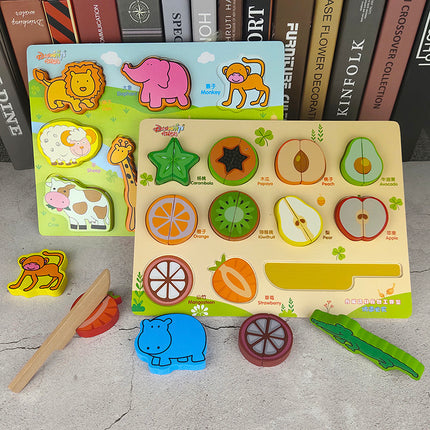 Three-dimensional puzzle wooden 3d shape puzzle