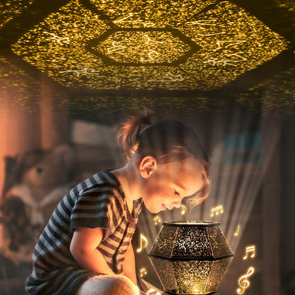 Children's rotating stars, dreamlike starlight night lights
