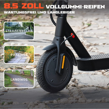 8.5-Inch Scooter, Foldable Fat Tire Scooter, Dual-Brake Open-Top Scooter, Maximum Load Capacity 120 Kg,