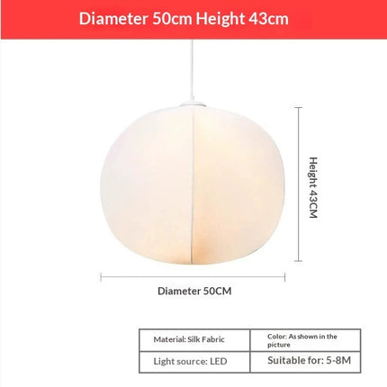 Vintage Silk Fabric Minimalist Bedroom Art Lamp