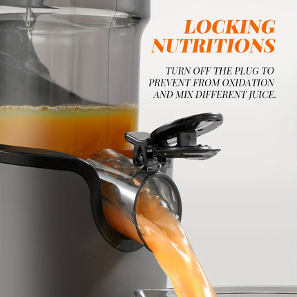 Juicer 55RPM Powerful Motor, High Juice Yield, Easy Cleaning and Operation, Quiet