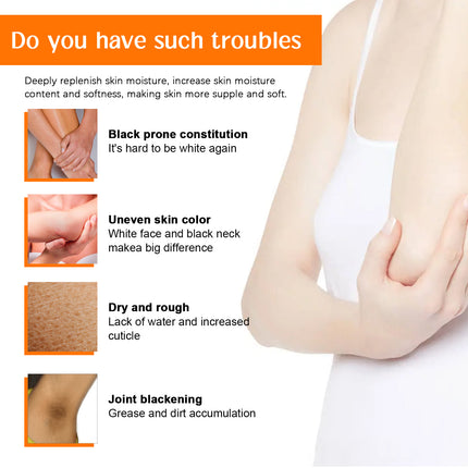 Skin Lightening Serum, Brightening Moisturizing Remove Black Skin Beauty Essence