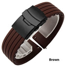 Brown Black Buttons / 18mm