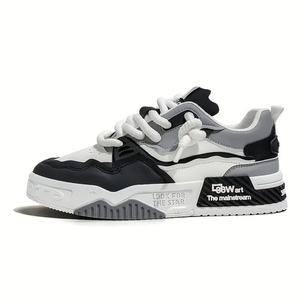 [sneakers] Men'S Casual Training Skate Shoes, Available in Larger Sizes with Stylish Laces,