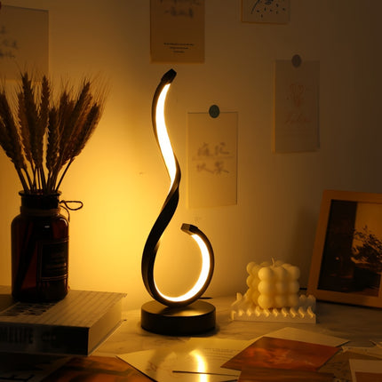 1pc Iron Table Light, USB Three-color Dimming Desktop Decorative Lamp