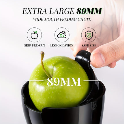 Cold Press Juicer with 90mm Extra Large Feed Chute for Whole Vegetables And Fruits