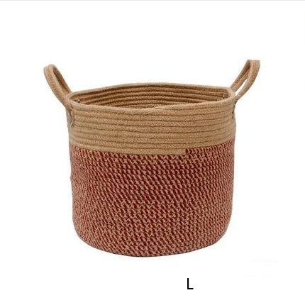 Cotton Linen Storage Laundry Basket