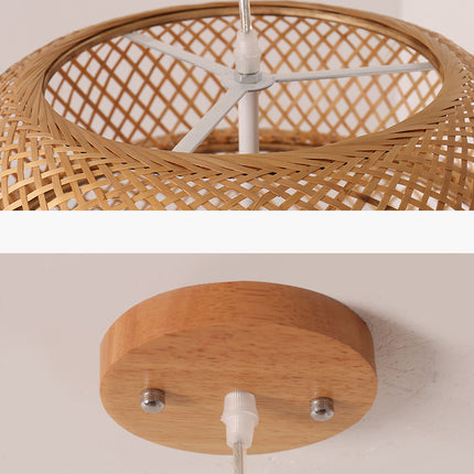 Nordic Bamboo Weaving B&B Inn Bamboo Art Chandelier