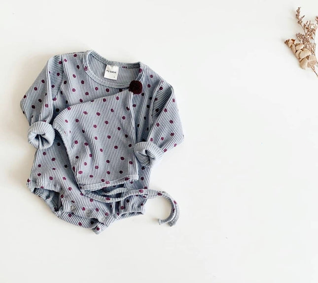 Baby Boys Girl Clothes Newborn Boys Girls Romper Jumpsuit hats Long Sleeves White Blue Playsuit For Newborn Kids