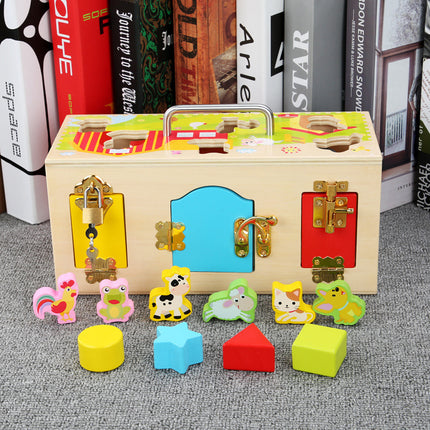 Kindergarten Baby Science And Education Toy Key Lock