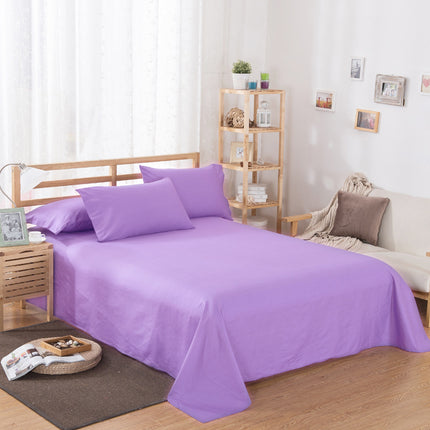 Pure Color Polyester Cotton Extra Bed Sheets Hotel Home