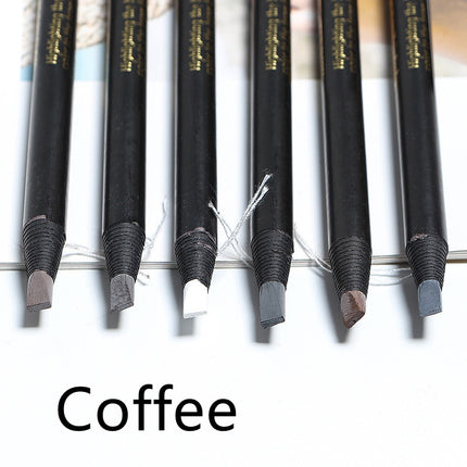 Black Eyebrow Pencil Pull Cord Hard Core Eyebrow Pencil