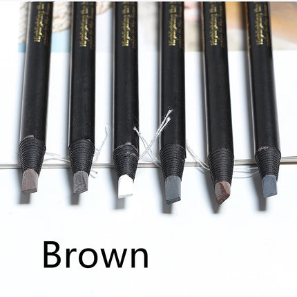 Black Eyebrow Pencil Pull Cord Hard Core Eyebrow Pencil