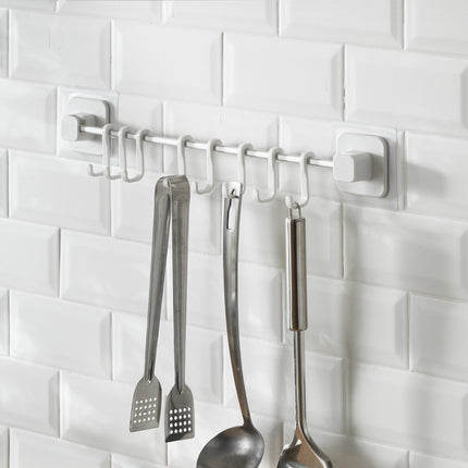Hanging Row Hook Kitchen Supplies Free Perforation Wall Hanging Rack