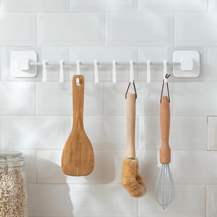 Hanging Row Hook Kitchen Supplies Free Perforation Wall Hanging Rack