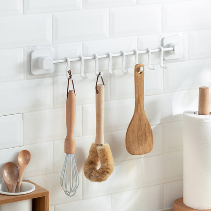 Hanging Row Hook Kitchen Supplies Free Perforation Wall Hanging Rack