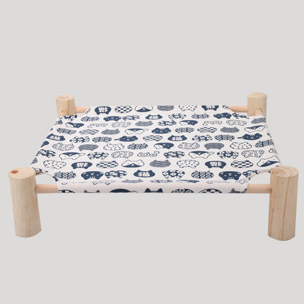 Removable And Washable Solid Wood Pet Dog Bed