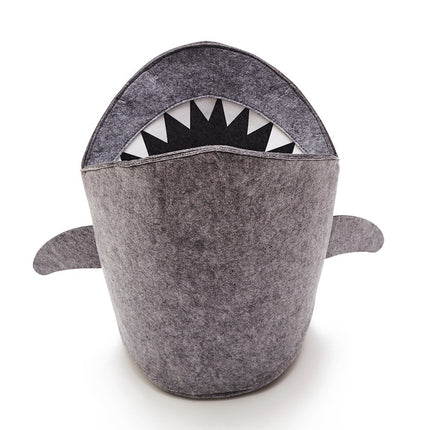 Cute Shark Shaped Kids Toy Storage Basket Multi-Functional