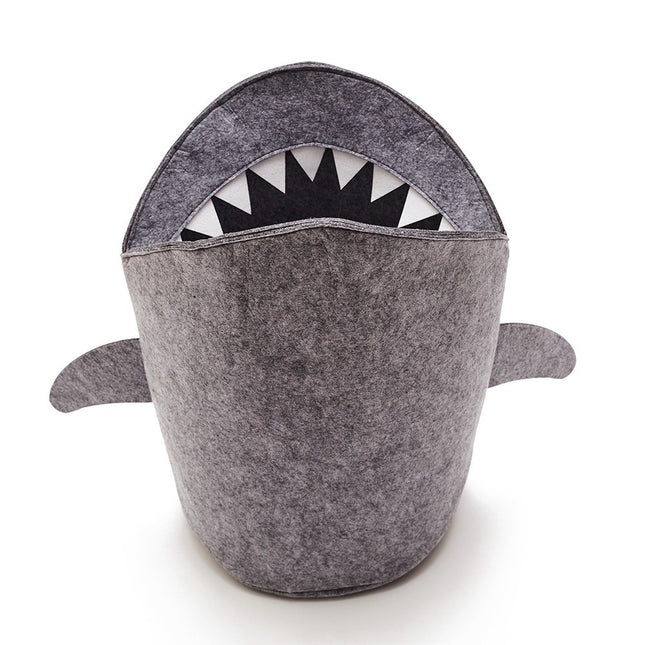 Cute Shark Shaped Kids Toy Storage Basket Multi-Functional